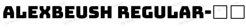 ALEXBEUSH REGULAR字体转换